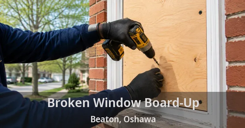 Broken Window Board-Up Beaton, Oshawa - ON