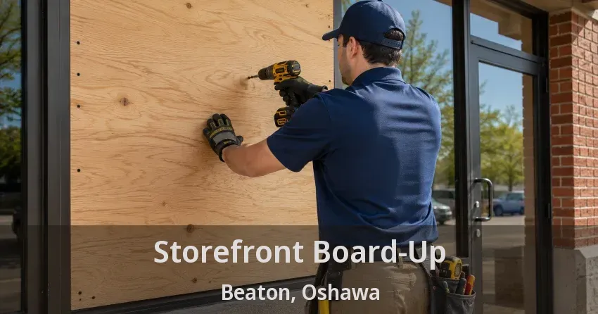 Storefront Board-Up Beaton, Oshawa - ON