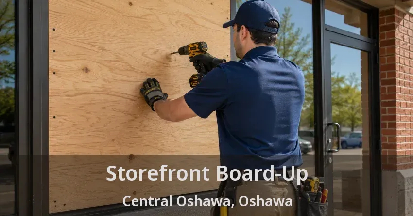 Storefront Board-Up Central Oshawa, Oshawa - ON