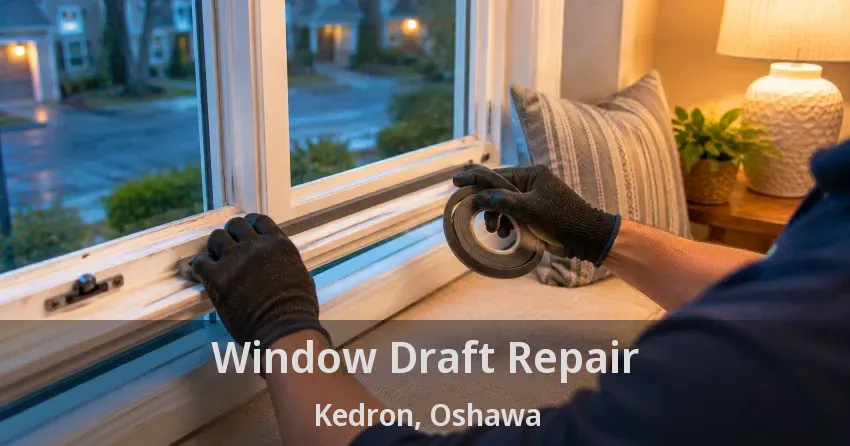 Window Draft Repair Kedron, Oshawa - ON