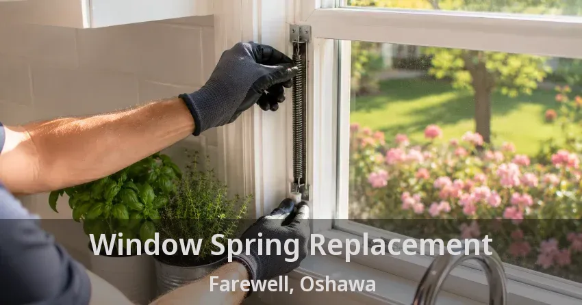 Window Spring Replacement Farewell, Oshawa - ON