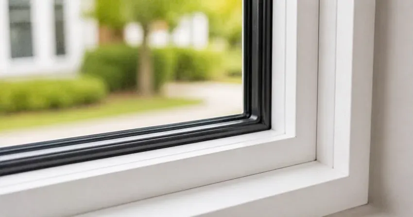technician repairing window and door hardware in Windfields, Oshawa home